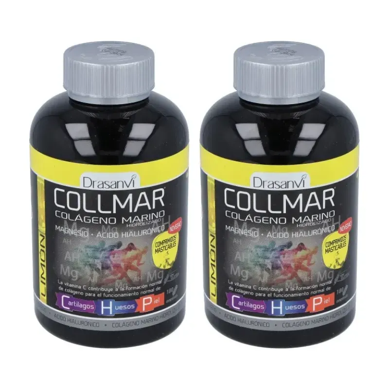 Collmar sabor limón Duplo, 2 x 180 comprimidos masticables | Farmacia Barata