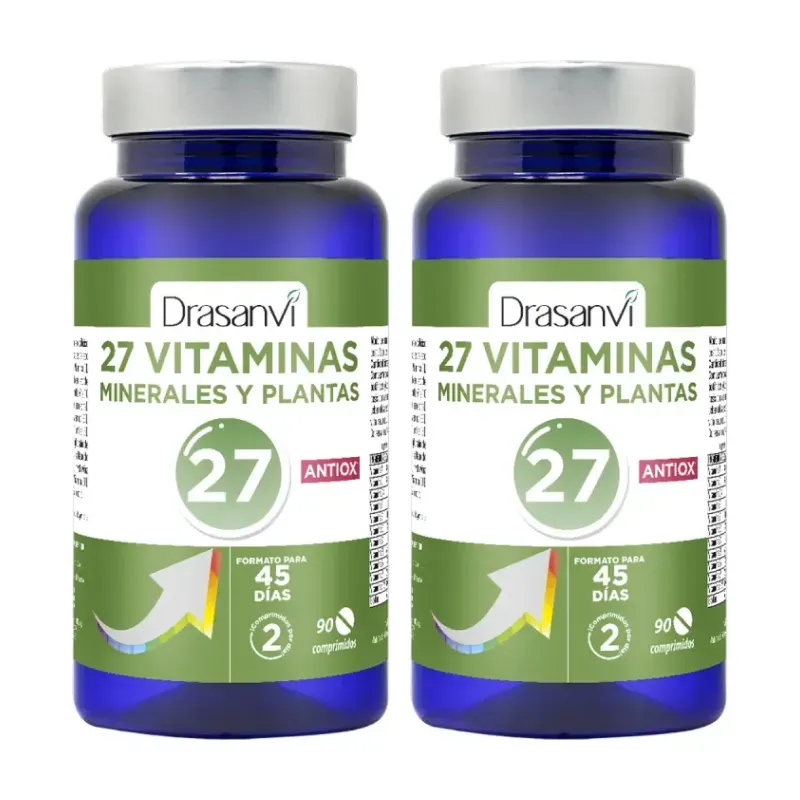 Drasanvi 27 Vitaminas+Minerales Antioxidantes Duplo, 2 x 90 comprimidos | Farmacia Barata