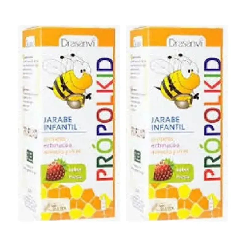 Drasanvi Propolkid Jarabe Duplo, 2 x 150 ml | Farmacia Barata Drasanvi Propolkid Jarabe Duplo, 2 x 150 ml | Farmacia Barata