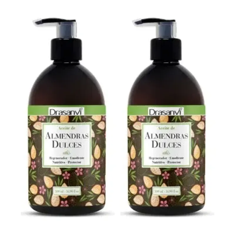 Drasanvi Aceite Almendra Dulce Duplo, 2 x 1 litro | Farmacia Barata