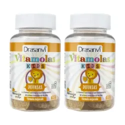 Drasanvi Vitamolas Defensas Kids Sabor Naranja Duplo, 2 x 50 gominolas