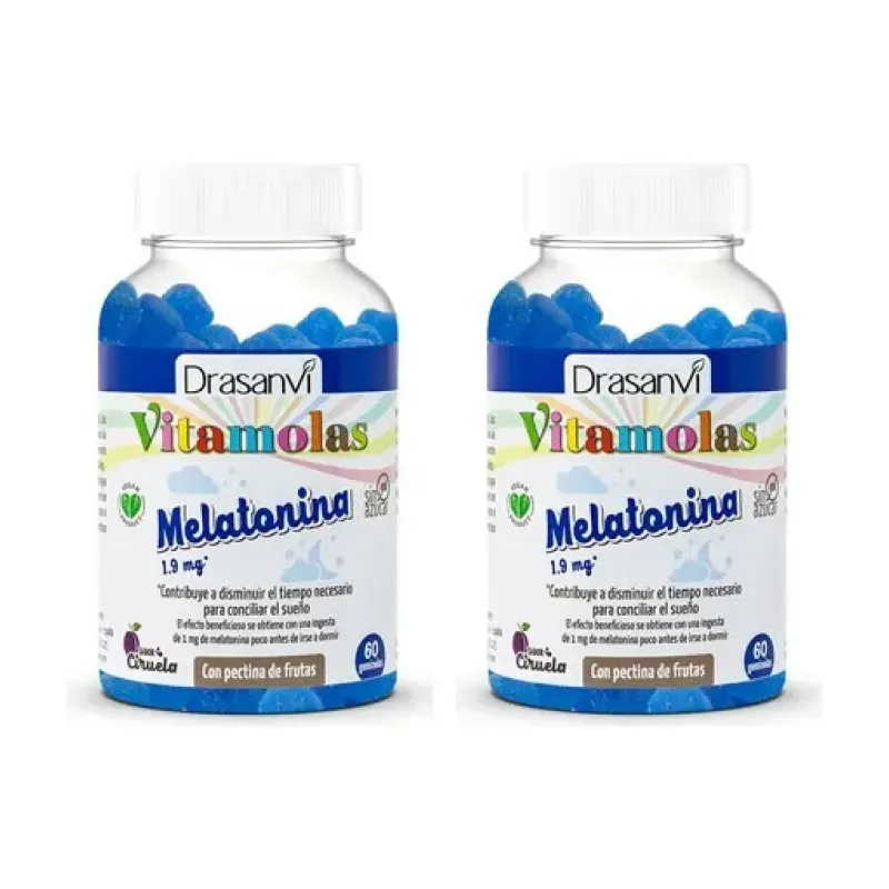 Drasanvi Vitamolas Melatonina Duplo, 2 x 60 gominolas. | Farmacia Barata