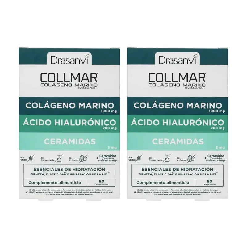 Drasanvi Collmar Esenciales Hidratación Ceramidas Duplo, 2 x 60 comprimidos | Farmacia Barata