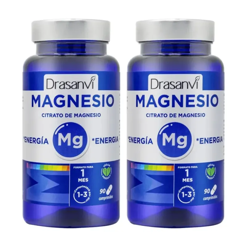 Drasanvi Citrato de Magnesio Duplo, 2 x 90 comprimidos | Farmacia Barata Drasanvi Citrato de Magnesio Duplo, 2 x 90 comprimidos | Farmacia Barata