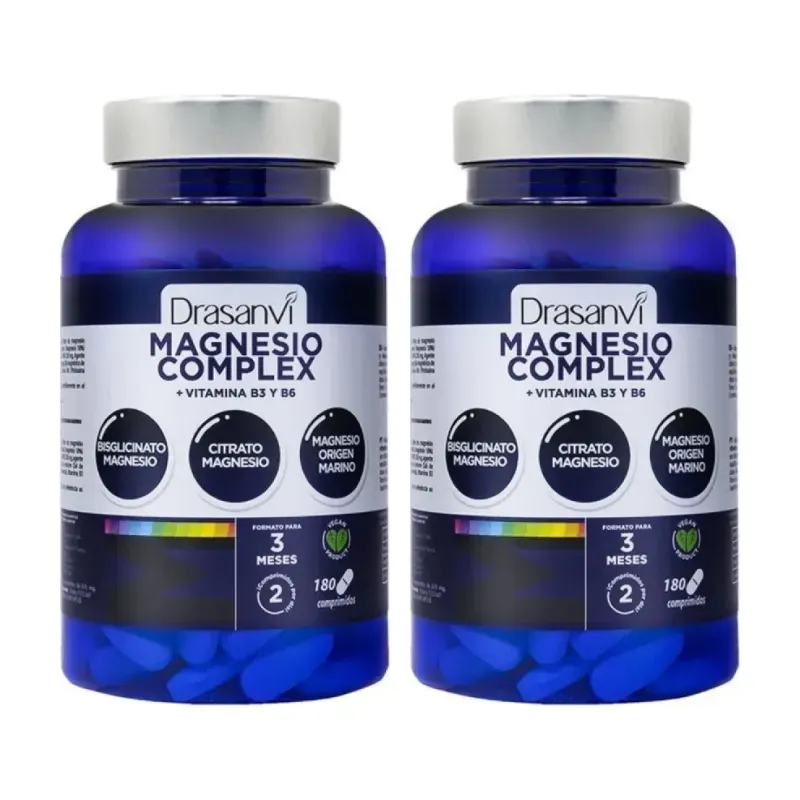 Drasanvi Magnesio Complex Duplo, 2 x 180 comprimidos | Farmacia Barata Drasanvi Magnesio Complex Duplo, 2 x 180 comprimidos | Farmacia Barata