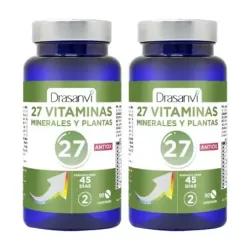 Drasanvi 27 Vitaminas+Minerales Antioxidantes Duplo, 2 x 90 comprimidos | Farmacia Barata