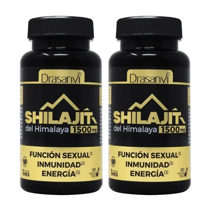 Drasanvi Shilajit Duplo, 2 x 60 cápsulas | Farmacia Barata