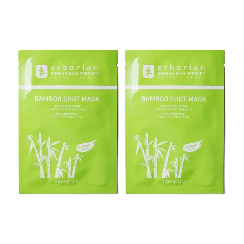 Erborian bamboo sheet mask Duplo, 2 x 15 g | Farmacia Barata