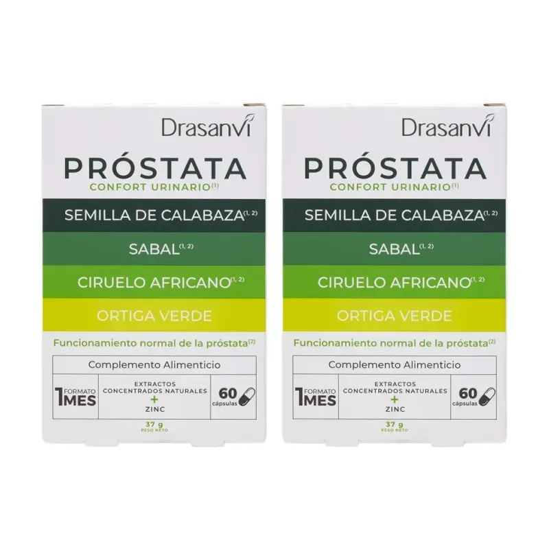 Drasanvi Próstata Duplo, 2 x 60 comprimidos | Farmacia Barata Drasanvi Próstata Duplo, 2 x 60 comprimidos | Farmacia Barata