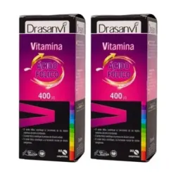 Drasanvi Vitamina B 9, 400µg Ácido Fólico Duplo, 2 x 90 comprimidos. | Farmacia Barata