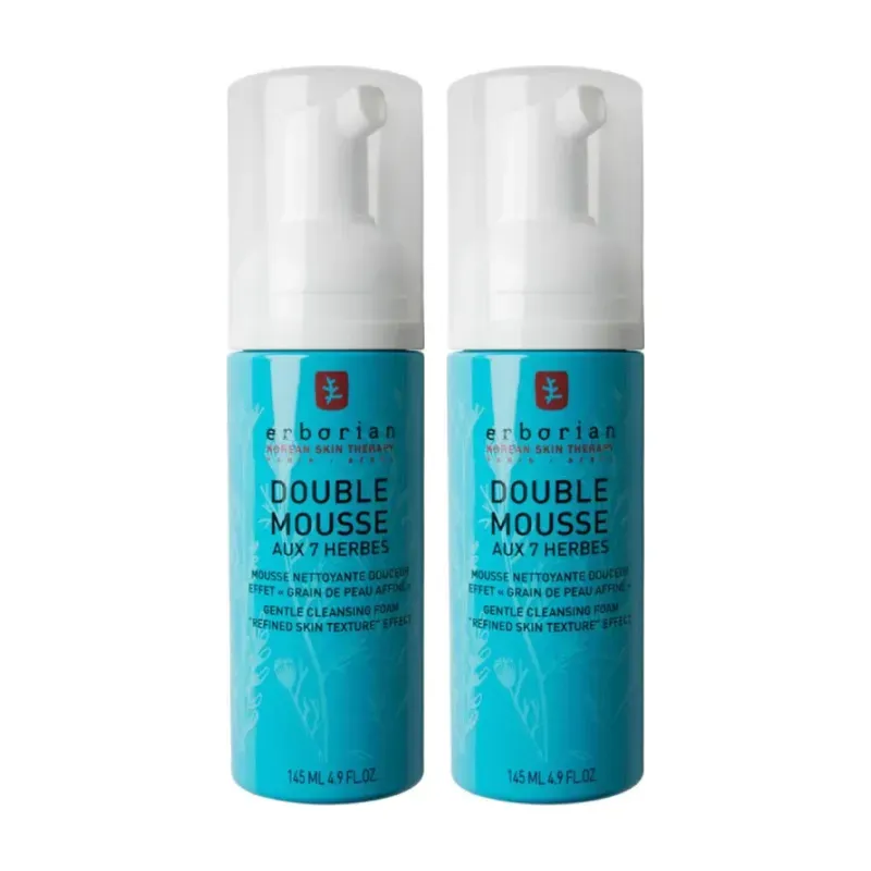 Erborian double mousse Duplo, 2 x 145 ml | Farmacia Barata