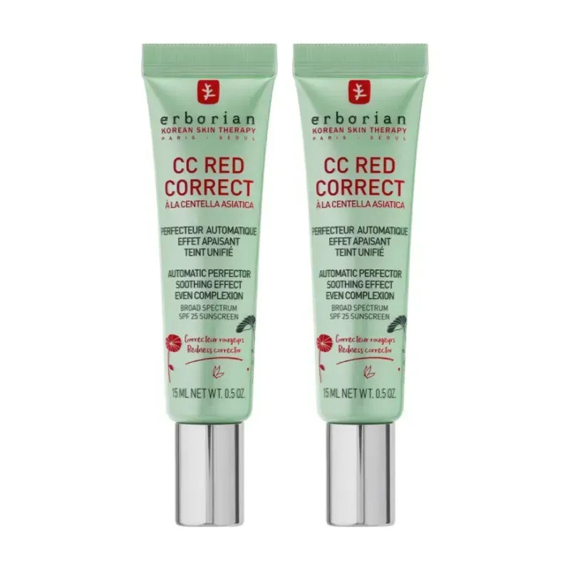 Erborian CC red correct Duplo, 2 x 15 ml | Farmacia Barata Erborian CC red correct Duplo, 2 x 15 ml | Farmacia Barata