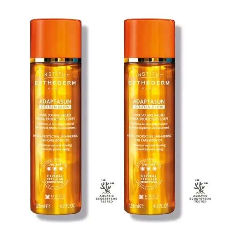 Esthederm Adaptasun Aceite Corporal Nacarado Glow Duplo, 2 x 125 ml | Farmacia Barata Esthederm Adaptasun Aceite Corporal Nacarado Glow Duplo, 2 x 125 ml | Farmacia Barata
