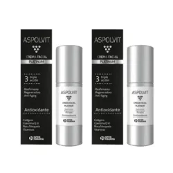 Aspolvit Platinum crema facial Duplo, 2 x 30ml.