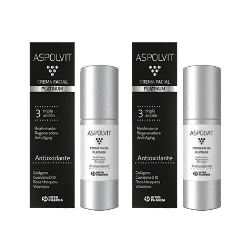 Aspolvit Platinum crema facial Duplo, 2 x 30ml. | Farmacia Barata Aspolvit Platinum crema facial Duplo, 2 x 30ml. | Farmacia Barata