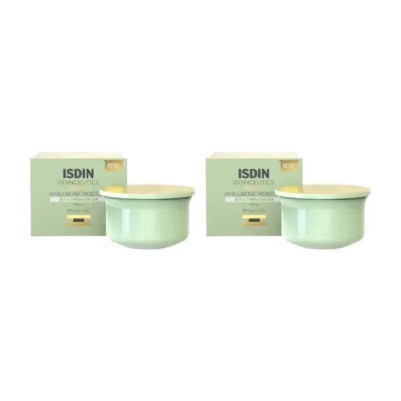Isdinceutics Eco Refill Hyaluronic Mosisture piel mixta o grasa Duplo, 2 x 50 g | Farmacia Barata