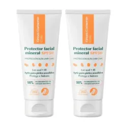 Green Cornerss Protector Facial Mineral SPF50 Duplo, 2 x 50 ml
