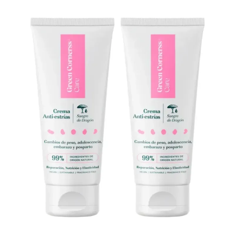 Green Cornerss Crema Anti-estrías de Sangre de Dragón Duplo, 2 x 200 ml | Farmacia Barata Green Cornerss Crema Anti-estrías de Sangre de Dragón Duplo, 2 x 200 ml | Farmacia Barata