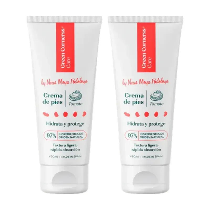 Green Cornerss Crema de Pies de Tomate Duplo, 2 x 75 ml | Farmacia Barata Green Cornerss Crema de Pies de Tomate Duplo, 2 x 75 ml | Farmacia Barata