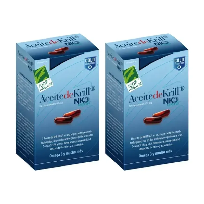 NKO Aceite de Krill Duplo, 2 x 80 perlas. | Farmacia Barata NKO Aceite de Krill Duplo, 2 x 80 perlas. | Farmacia Barata