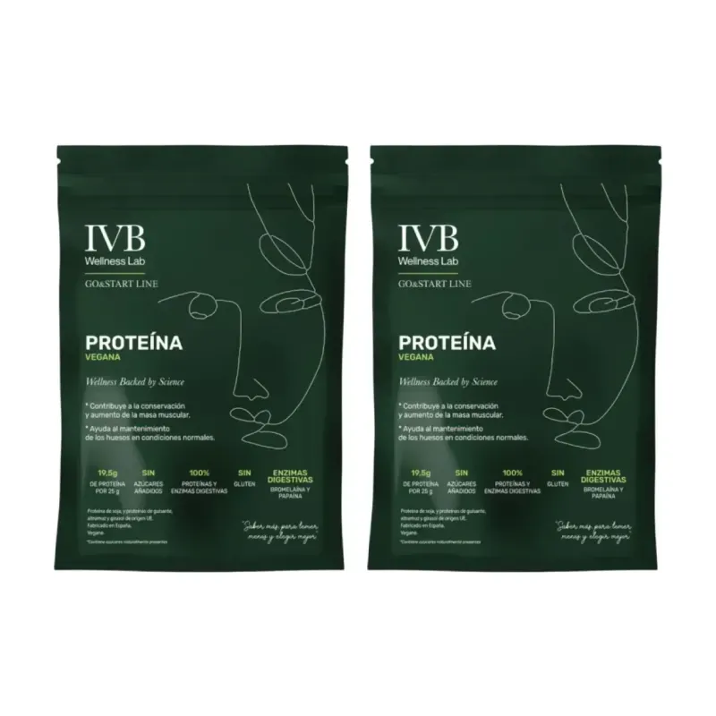 IVB Proteina Vegana Duplo, 2 x 500 gr | Farmacia Barata