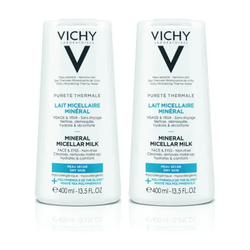 Vichy Leche Micelar Piel Sensible Duplo, 2 x 400ml. | Farmacia Barata Vichy Leche Micelar Piel Sensible Duplo, 2 x 400ml. | Farmacia Barata