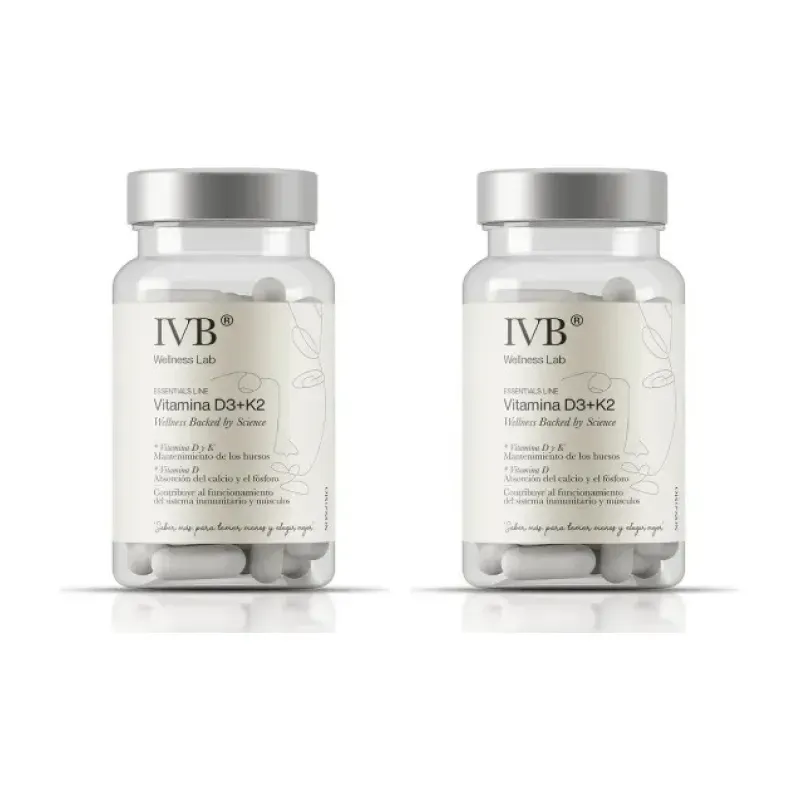 IVB Vitamina D3+K2 Duplo, 2 x 90 capsulas | Farmacia Barata IVB Vitamina D3+K2 Duplo, 2 x 90 capsulas | Farmacia Barata