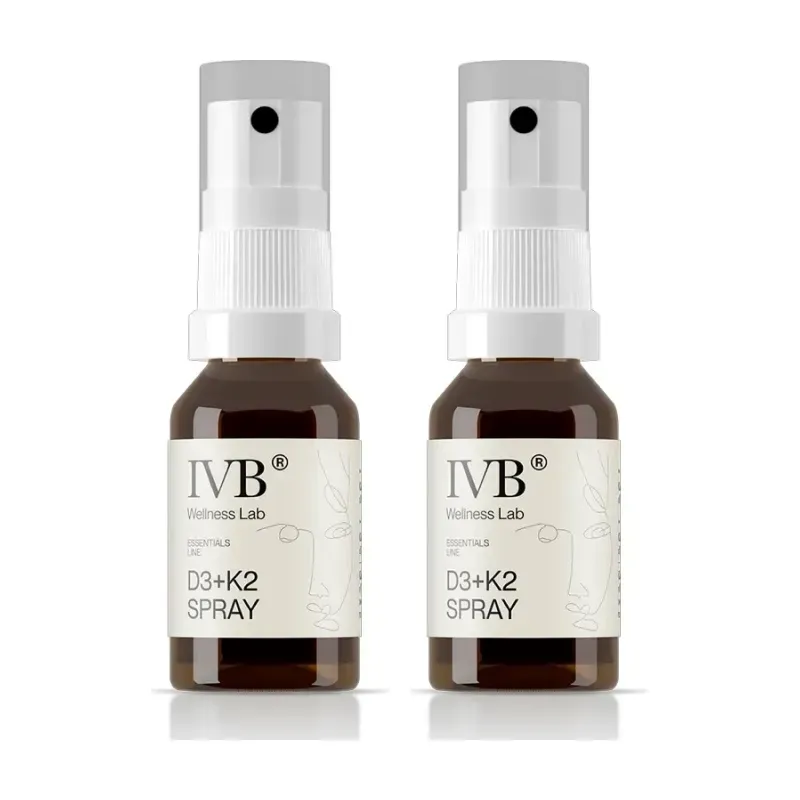 IVB Vitamina D3+K2 Spray con Aroma Tarta de Limón Duplo, 2 x 15 ml | Farmacia Barata