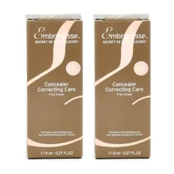 Embryolisse Soin Correcteur Anti-Cernes Rose Duplo, 2 x 8ml.