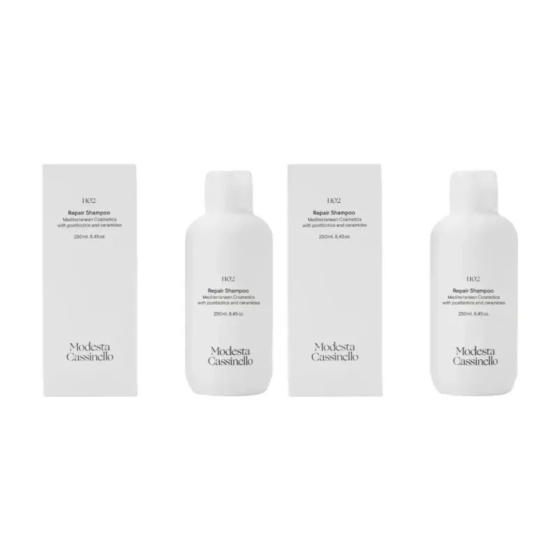 Modesta Cassinello H02 Champú Reparador Duplo, 2 x 250 ml | Farmacia Barata Modesta Cassinello H02 Champú Reparador Duplo, 2 x 250 ml | Farmacia Barata