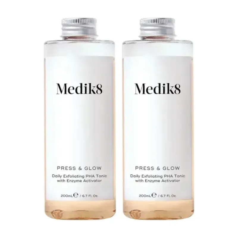 Medik8 Press & glow refill Duplo, 2 x 200 ml | Farmacia Barata Medik8 Press & glow refill Duplo, 2 x 200 ml | Farmacia Barata