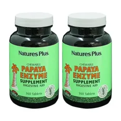 Nature’s plus papaya enzyme Duplo, 2 x 360 comp. mastic.