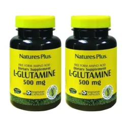 Nature’s plus l-glutamina 500 mg Duplo, 2 x 60 caps.