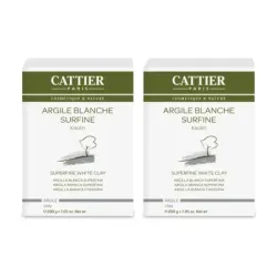 Cattier Arcilla Blanca Superfina Duplo, 2 x 200 g