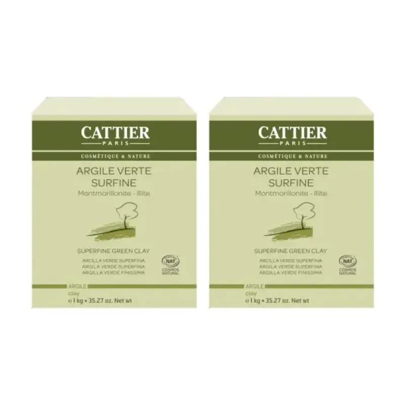 Cattier Arcilla Verde Superfina Duplo, 2 x 1kg. | Farmacia Barata Cattier Arcilla Verde Superfina Duplo, 2 x 1kg. | Farmacia Barata