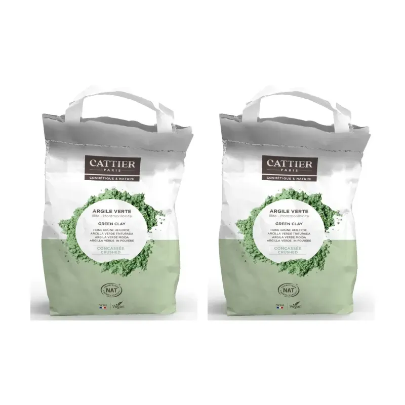 Cattier Arcilla Verde Triturada Duplo, 2 x 3 kg. | Farmacia Barata