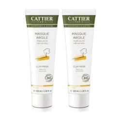 Cattier Mascarilla Arcilla Amarilla (Piel seca) Duplo, 2 x 100ml.