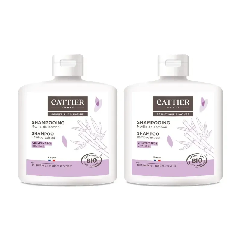 Cattier Champú Cabellos Secos Duplo, 2 x 250ml | Farmacia Barata