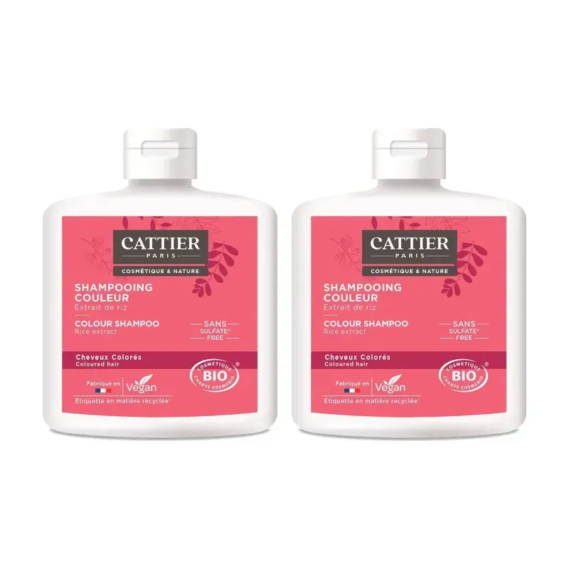 Cattier Champú Color Cabello Teñido Duplo, 2 x 250 ml. | Farmacia Barata Cattier Champú Color Cabello Teñido Duplo, 2 x 250 ml. | Farmacia Barata