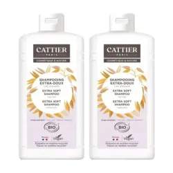 Cattier Champú Extra Suave Duplo, 2 x 1L.
