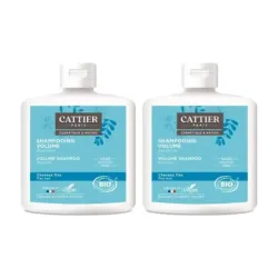 Cattier Champú Volumen Cabello Fino Duplo, 2 x 250 ml