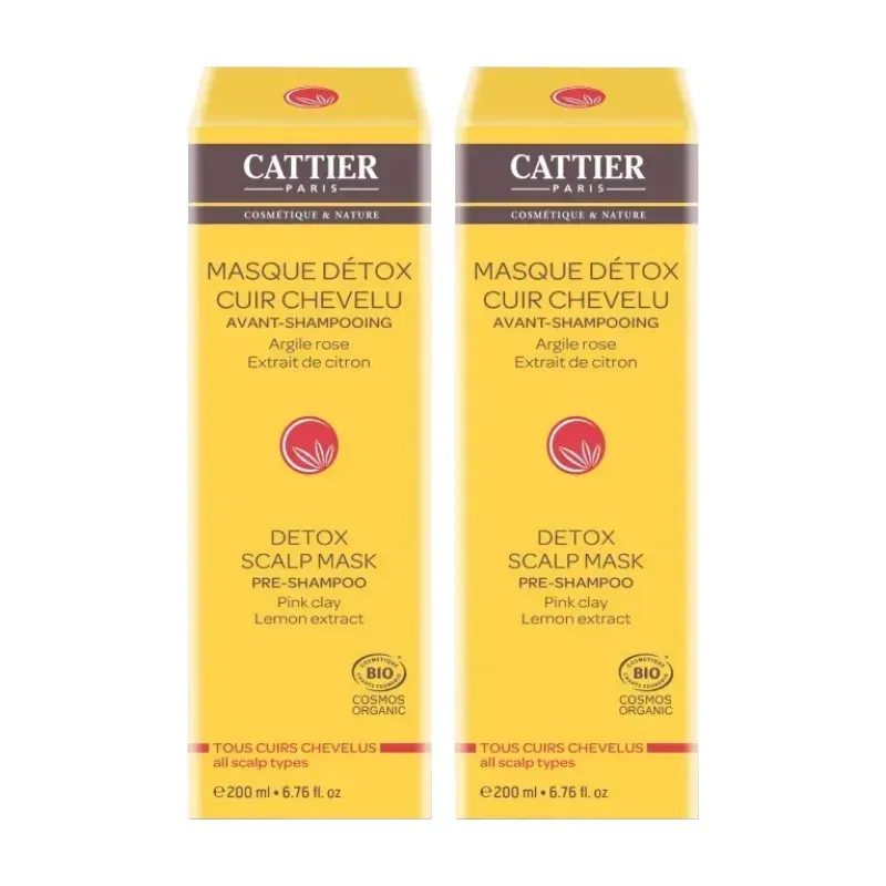 Cattier Mascarilla Detox Cuero Cabelludo Duplo, 2 x 200 ml. | Farmacia Barata Cattier Mascarilla Detox Cuero Cabelludo Duplo, 2 x 200 ml. | Farmacia Barata