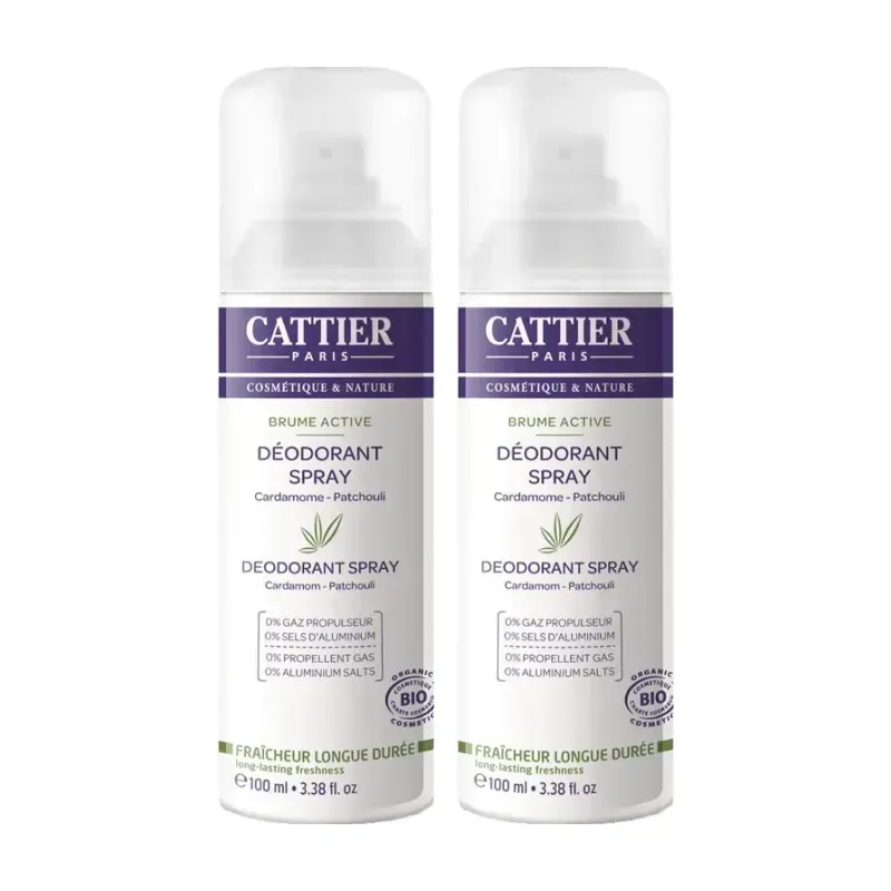Cattier Desodorante Spray Brume Active Duplo, 2 x 100ml. | Farmacia Barata Cattier Desodorante Spray Brume Active Duplo, 2 x 100ml. | Farmacia Barata