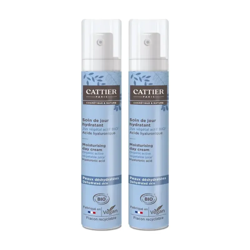 Cattier Crema Hidratante Dia Piel Normal Duplo, 2 x 50ml. | Farmacia Barata