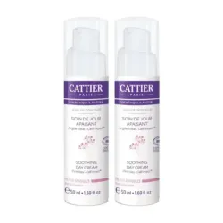 Cattier Crema de Día Calmante Duplo, 2 x 50 ml.