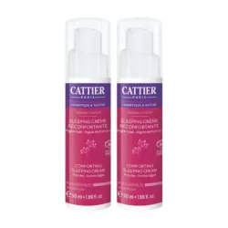 Cattier Sleeping Cream tratamiento de noche reconfortante Duplo, 2 x 50ml.