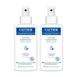 Cattier Loción Purificante con Tea Tree Duplo, 2 x 200 ml.