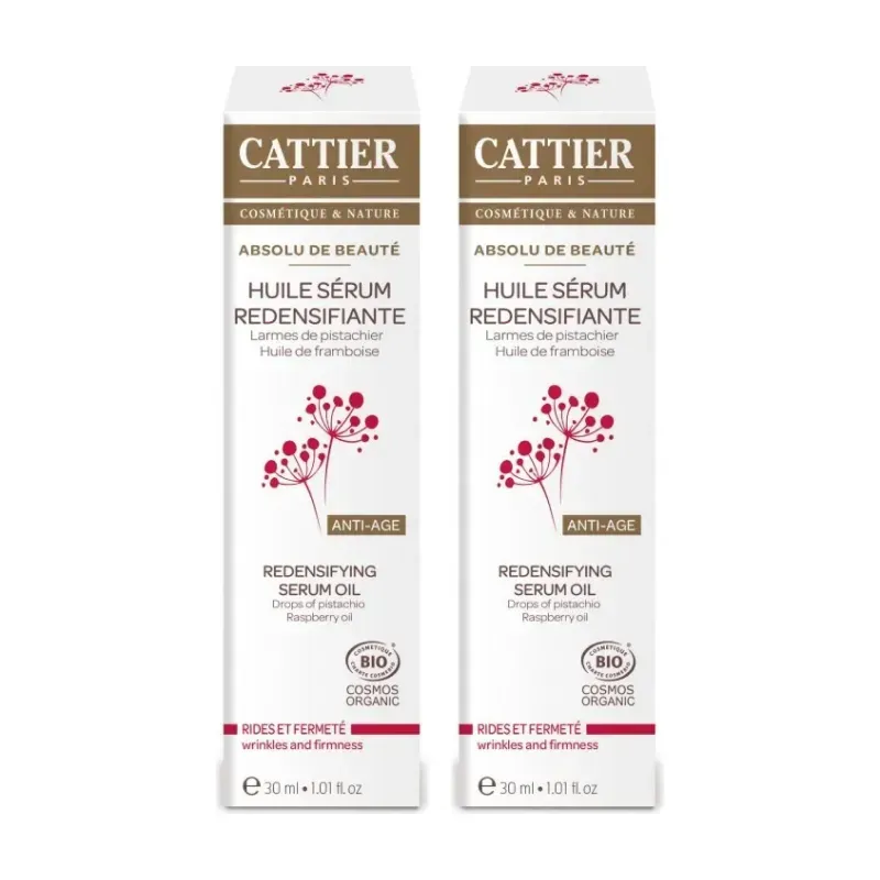 Cattier Serum Oleoso Redensificante Arrugas-Firmeza Duplo, 2 x 30 ml. | Farmacia Barata