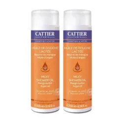 Cattier Aceite de Ducha Lechoso Duplo, 2 x 200 ml
