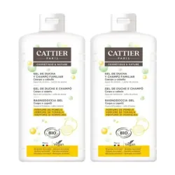 Cattier Gel De Ducha Y Champú Familiar S/S Duplo, 2 x 500 ml